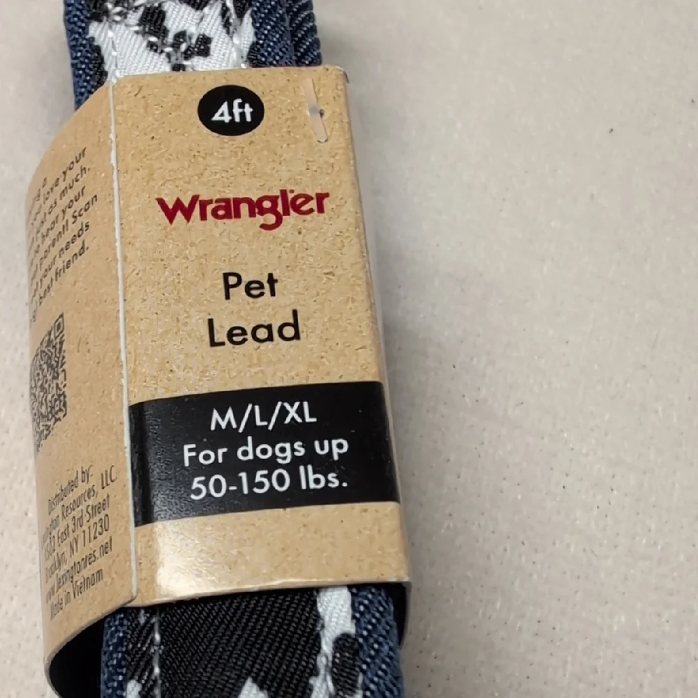 Wrangler Cow Print Dog Leash Pet Lead